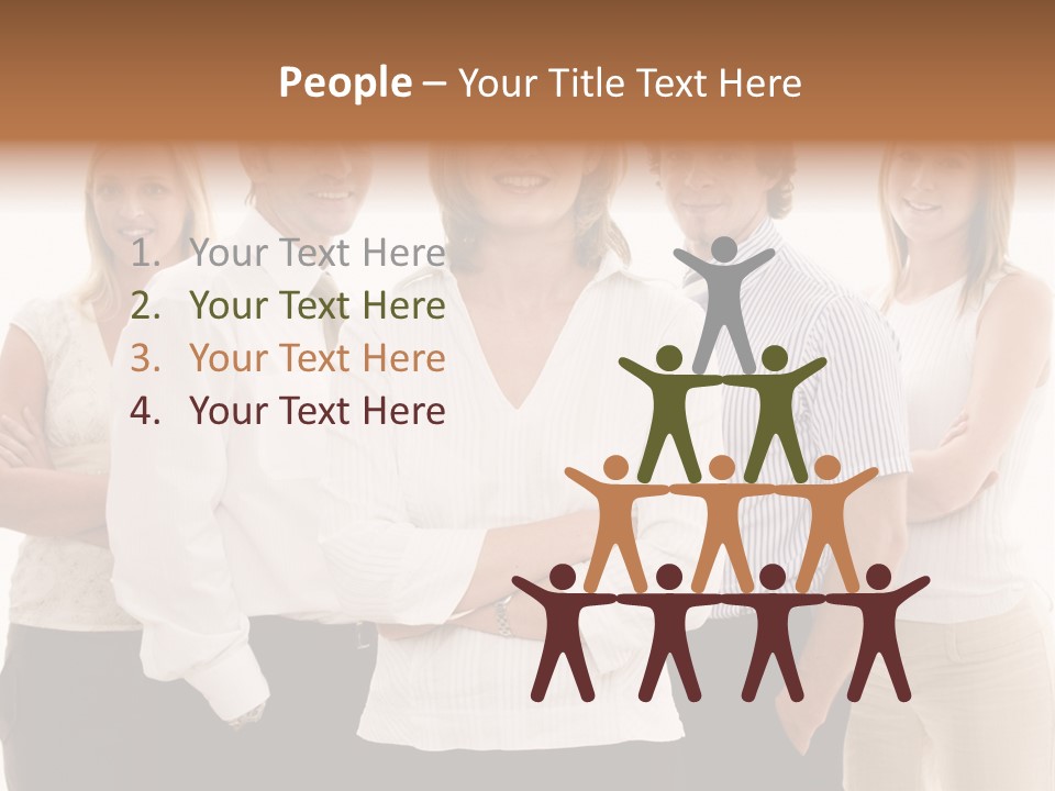 Man Smiling Together PowerPoint Template