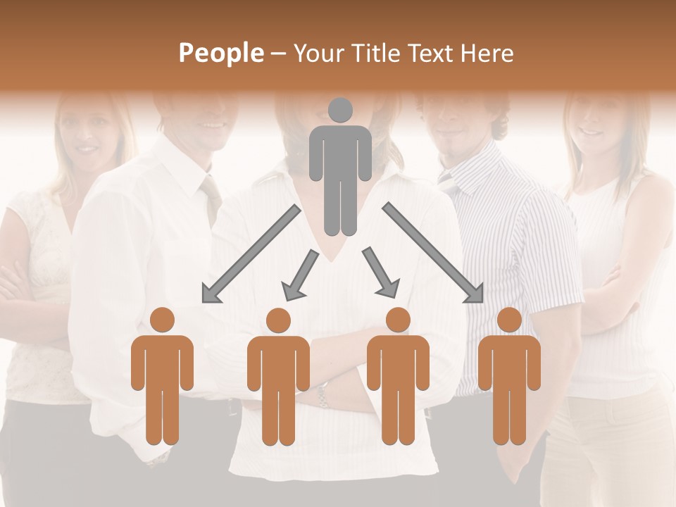 Man Smiling Together PowerPoint Template