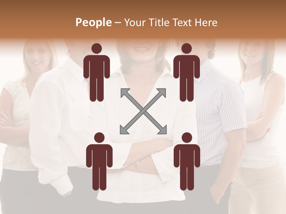 Man Smiling Together PowerPoint Template