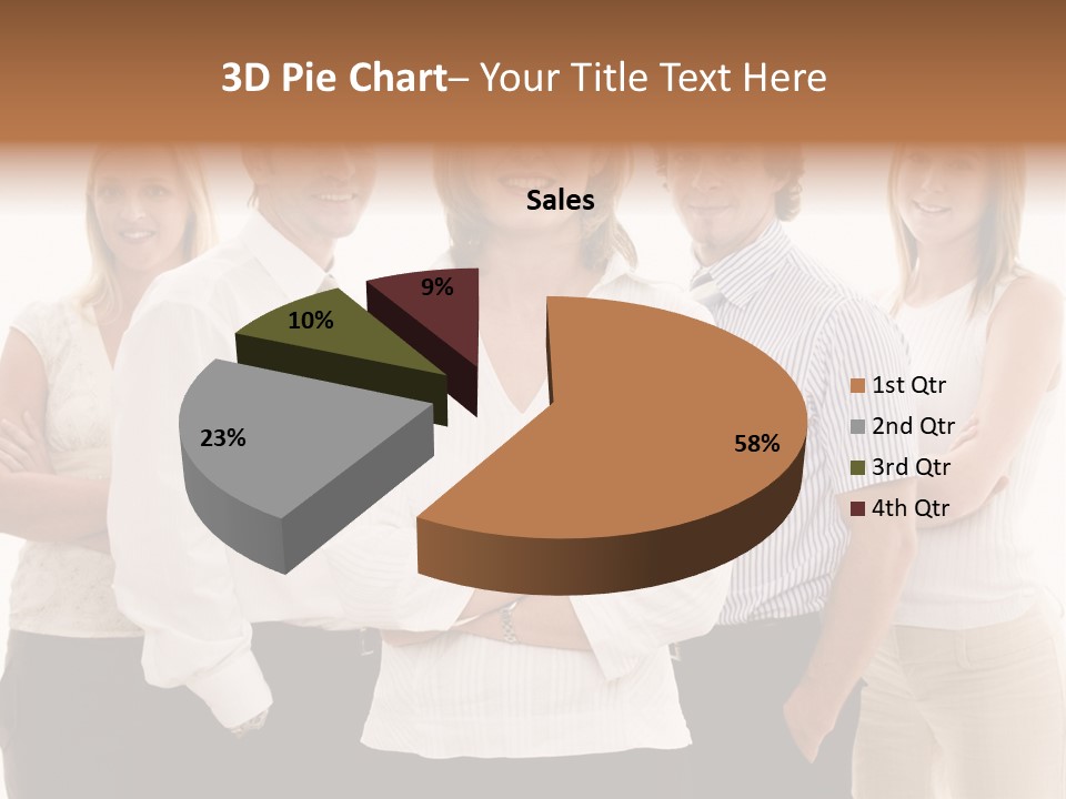Man Smiling Together PowerPoint Template