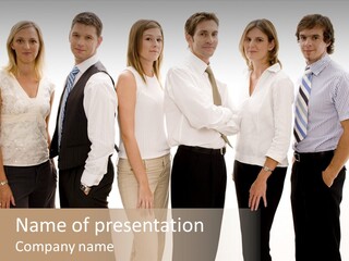 Men Tie Handsome PowerPoint Template