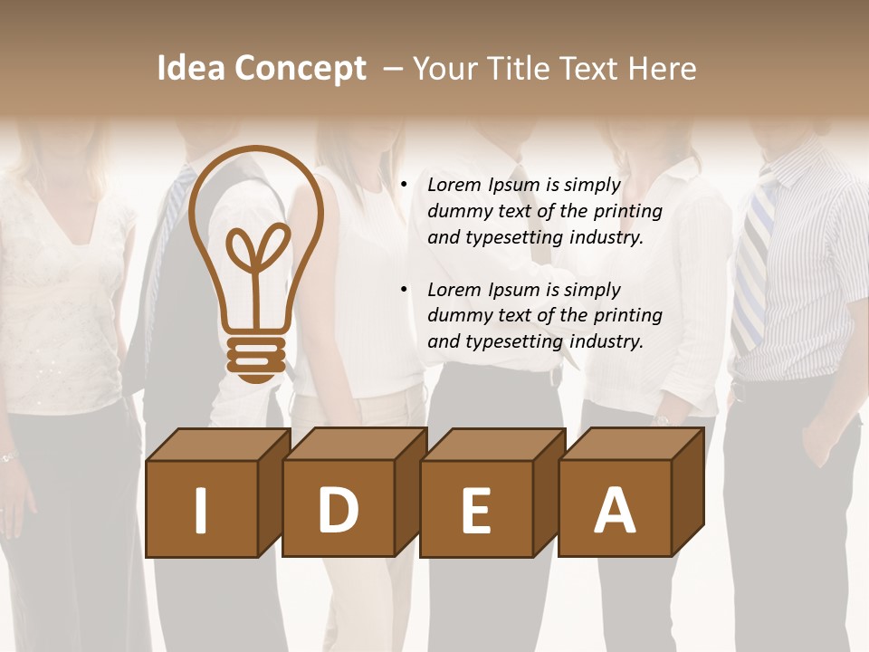 Men Tie Handsome PowerPoint Template