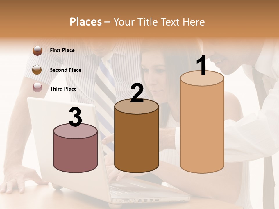 Business Desk Technology PowerPoint Template