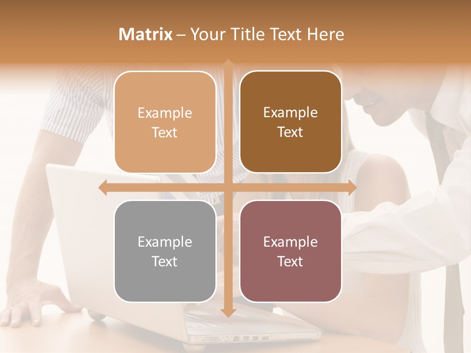 Business Desk Technology PowerPoint Template