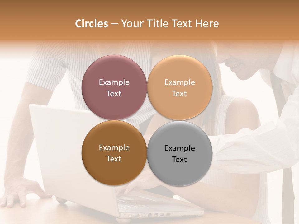 Business Desk Technology PowerPoint Template