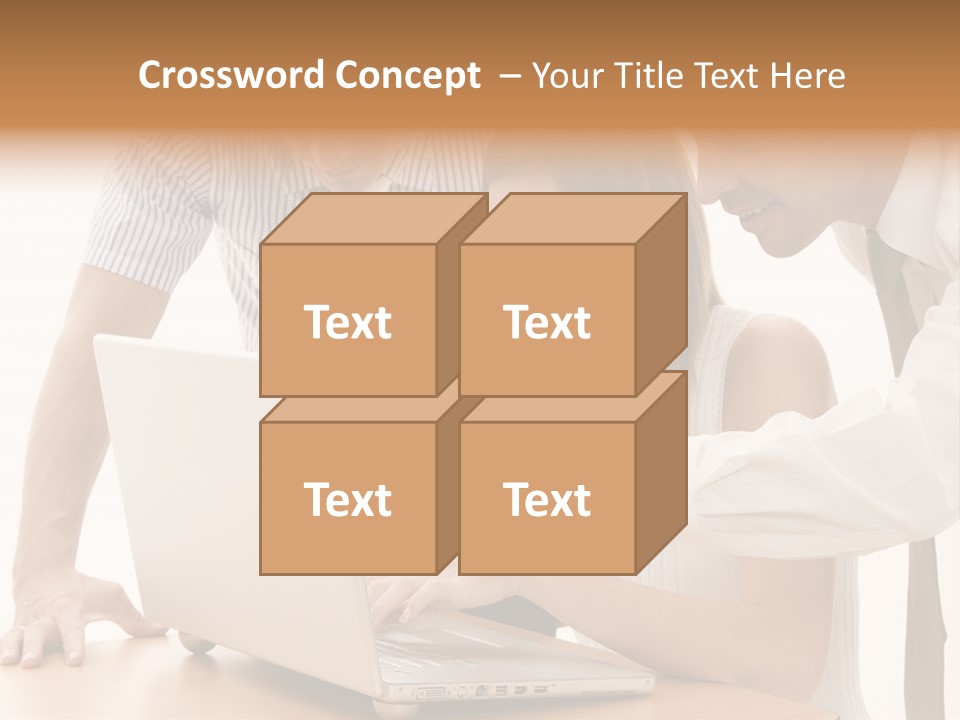 Business Desk Technology PowerPoint Template