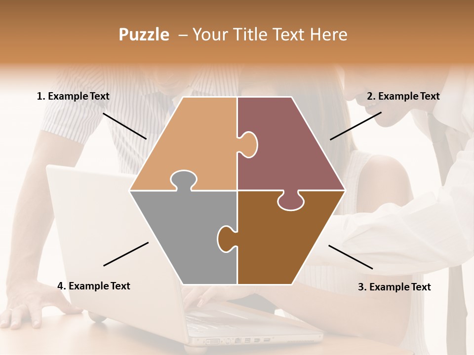 Business Desk Technology PowerPoint Template