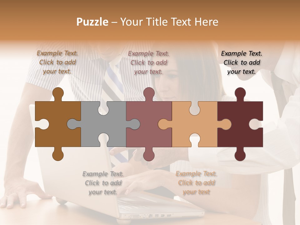 Business Desk Technology PowerPoint Template