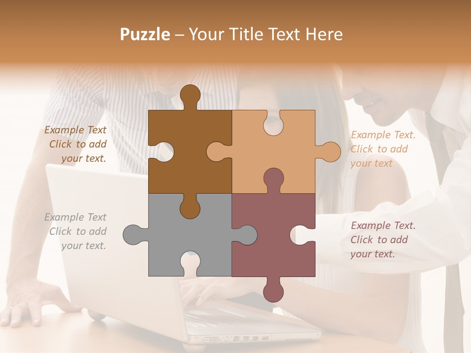 Business Desk Technology PowerPoint Template