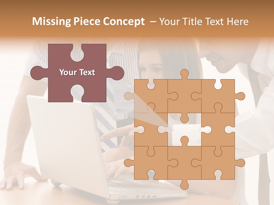 Business Desk Technology PowerPoint Template