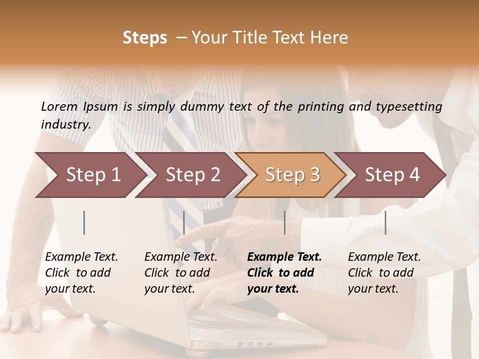 Business Desk Technology PowerPoint Template