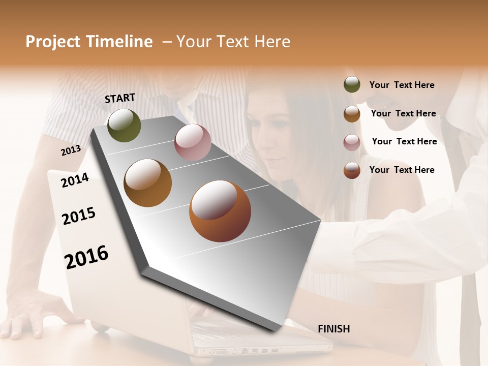 Business Desk Technology PowerPoint Template