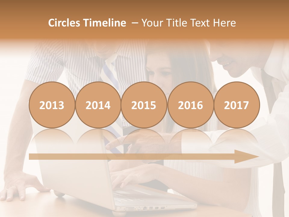 Business Desk Technology PowerPoint Template