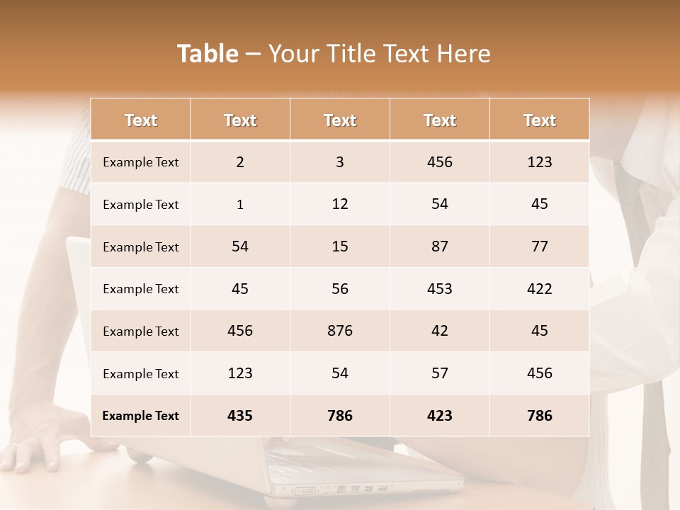 Business Desk Technology PowerPoint Template