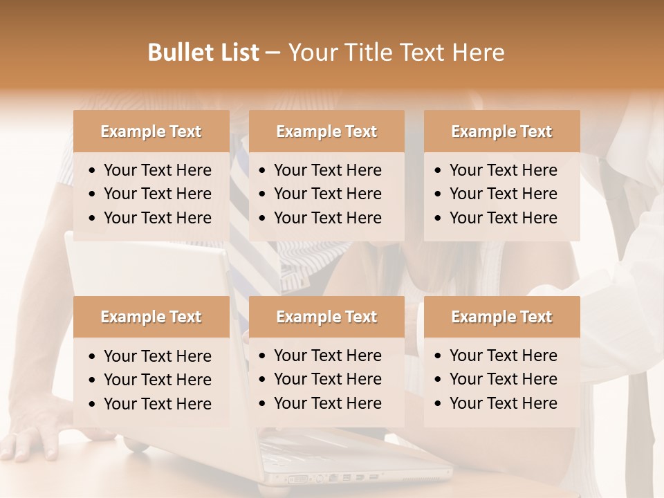 Business Desk Technology PowerPoint Template