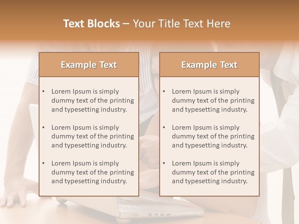 Business Desk Technology PowerPoint Template