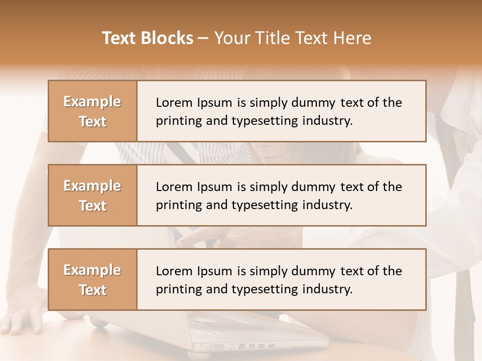 Business Desk Technology PowerPoint Template