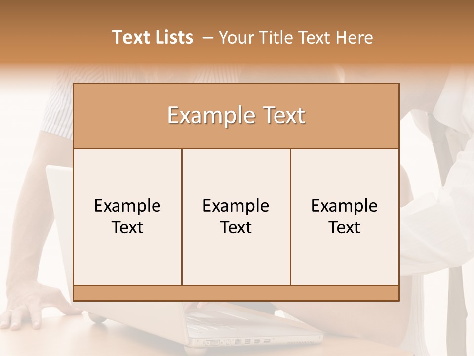 Business Desk Technology PowerPoint Template