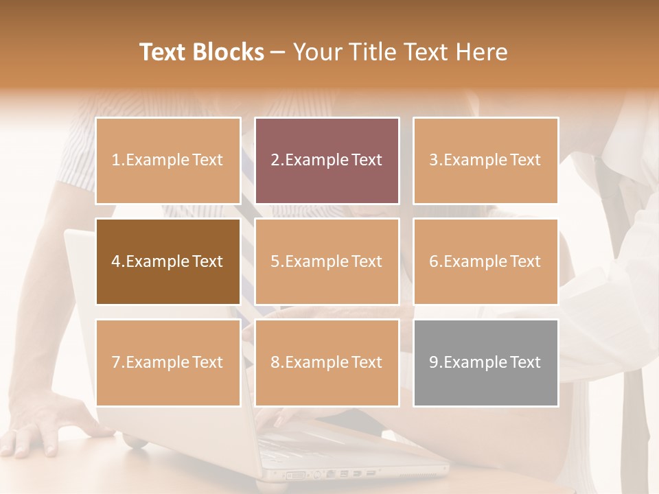 Business Desk Technology PowerPoint Template