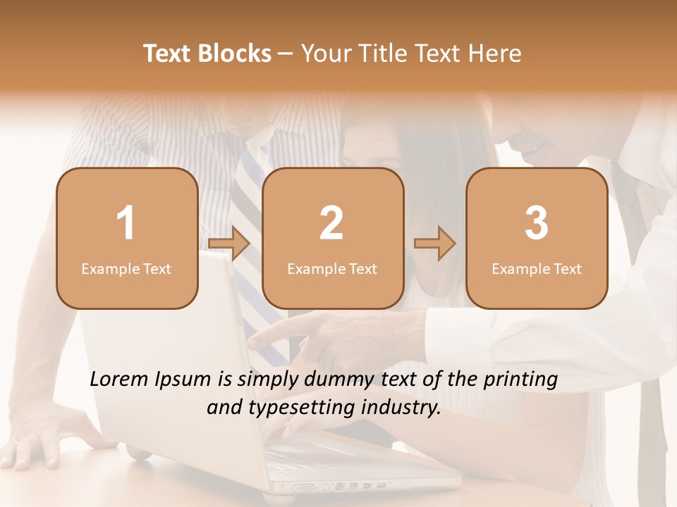 Business Desk Technology PowerPoint Template