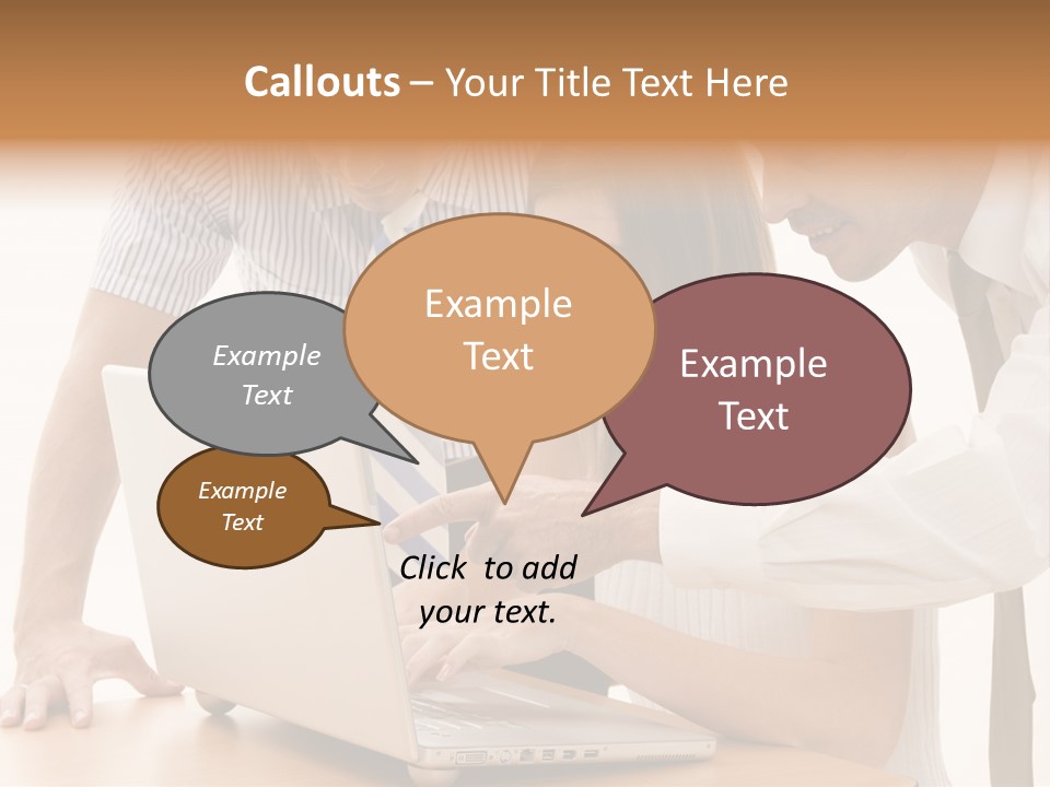 Business Desk Technology PowerPoint Template