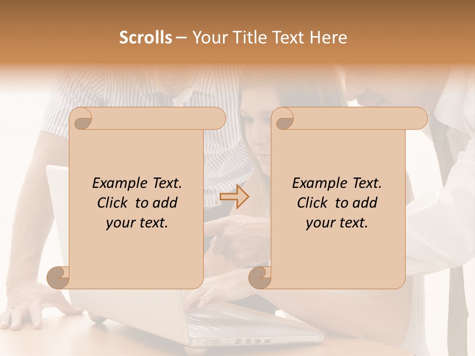 Business Desk Technology PowerPoint Template