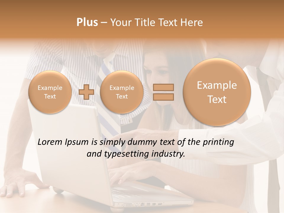 Business Desk Technology PowerPoint Template