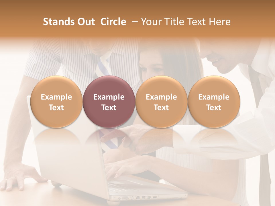 Business Desk Technology PowerPoint Template