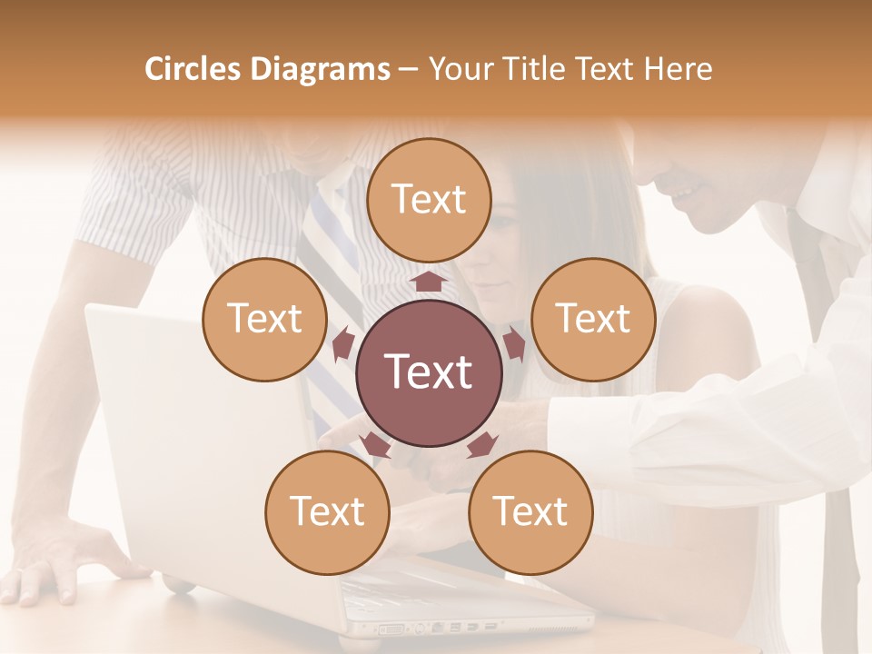 Business Desk Technology PowerPoint Template