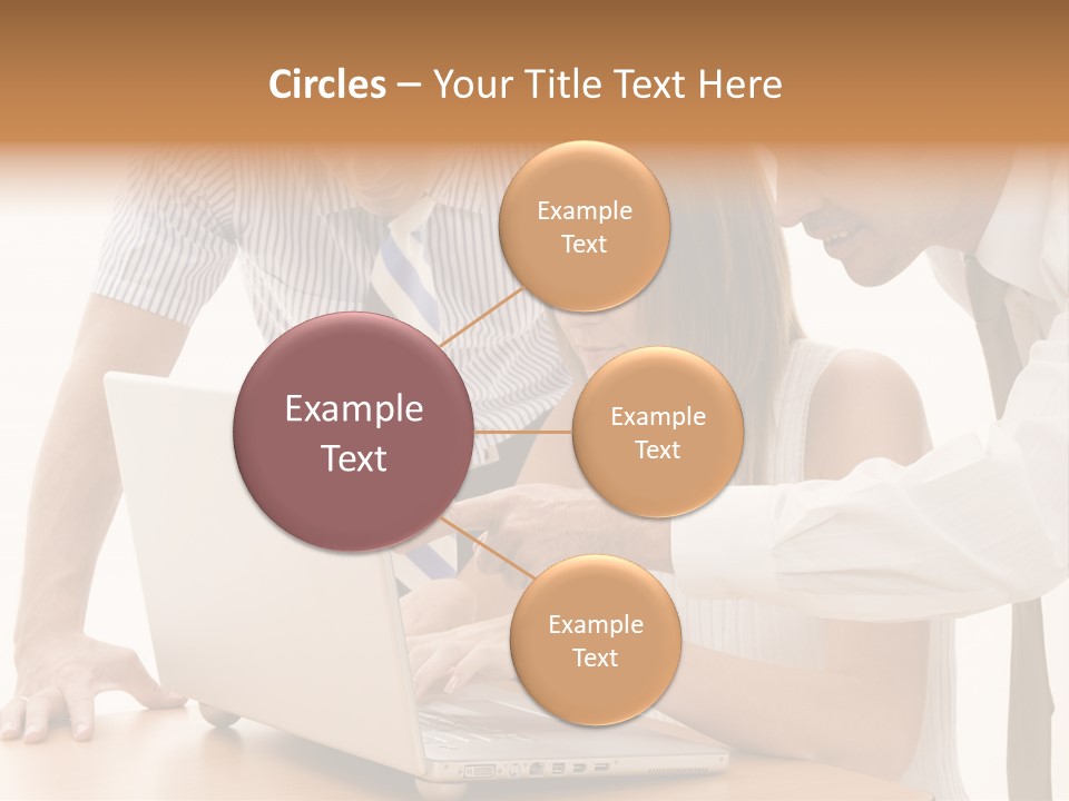 Business Desk Technology PowerPoint Template