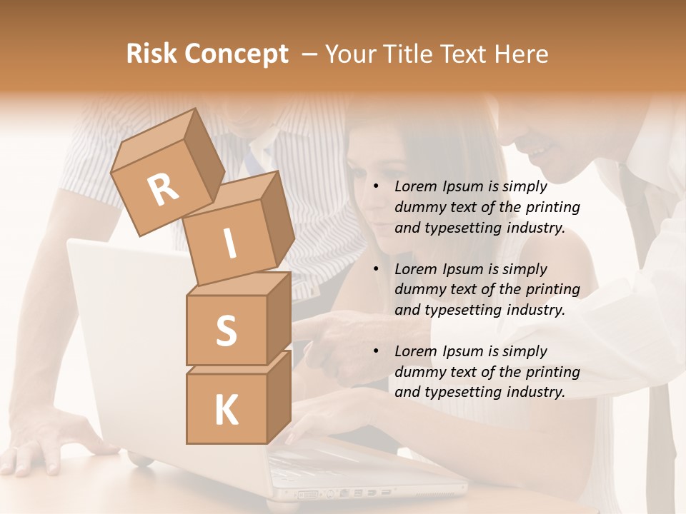 Business Desk Technology PowerPoint Template