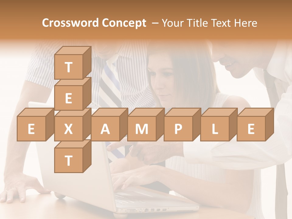 Business Desk Technology PowerPoint Template
