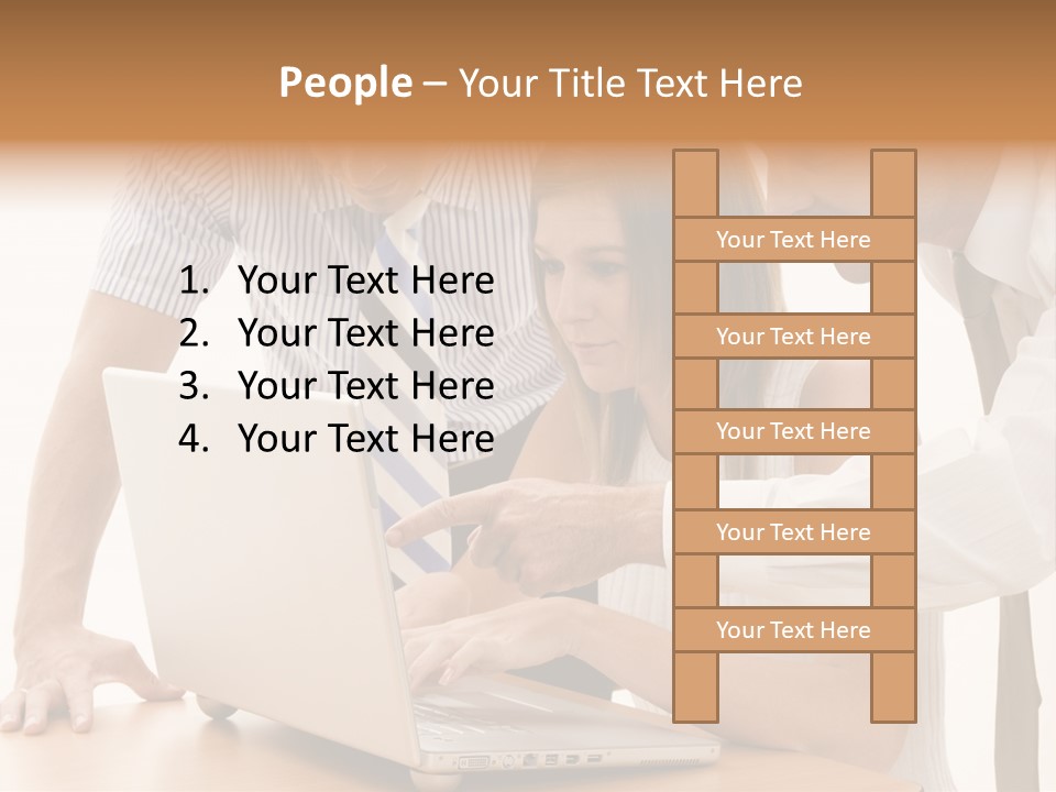 Business Desk Technology PowerPoint Template