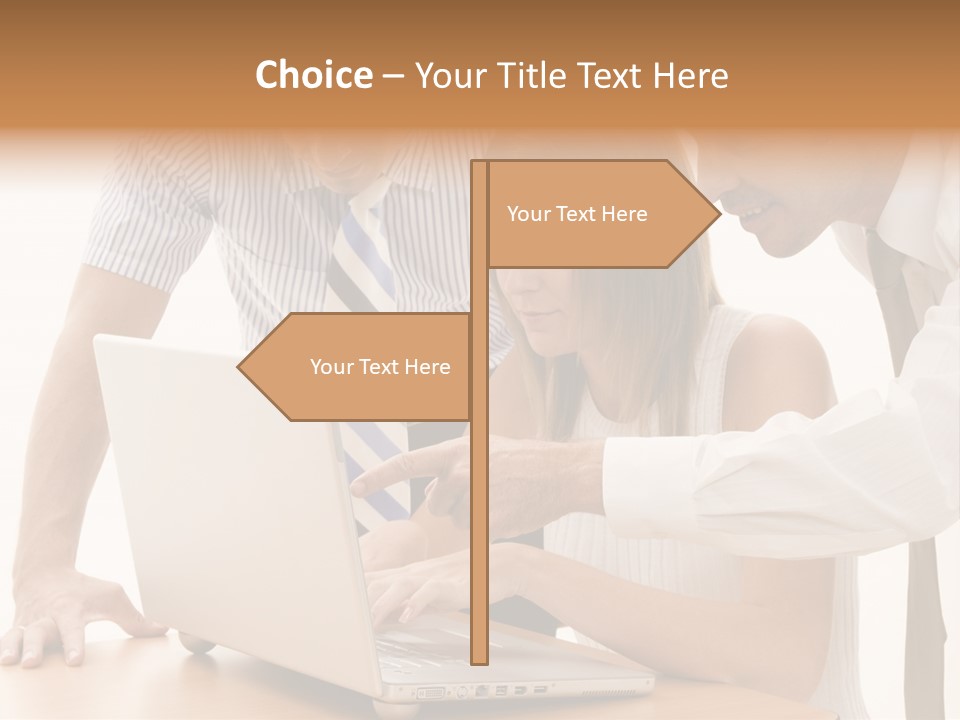 Business Desk Technology PowerPoint Template