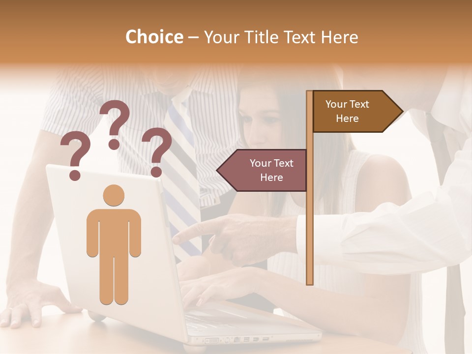 Business Desk Technology PowerPoint Template