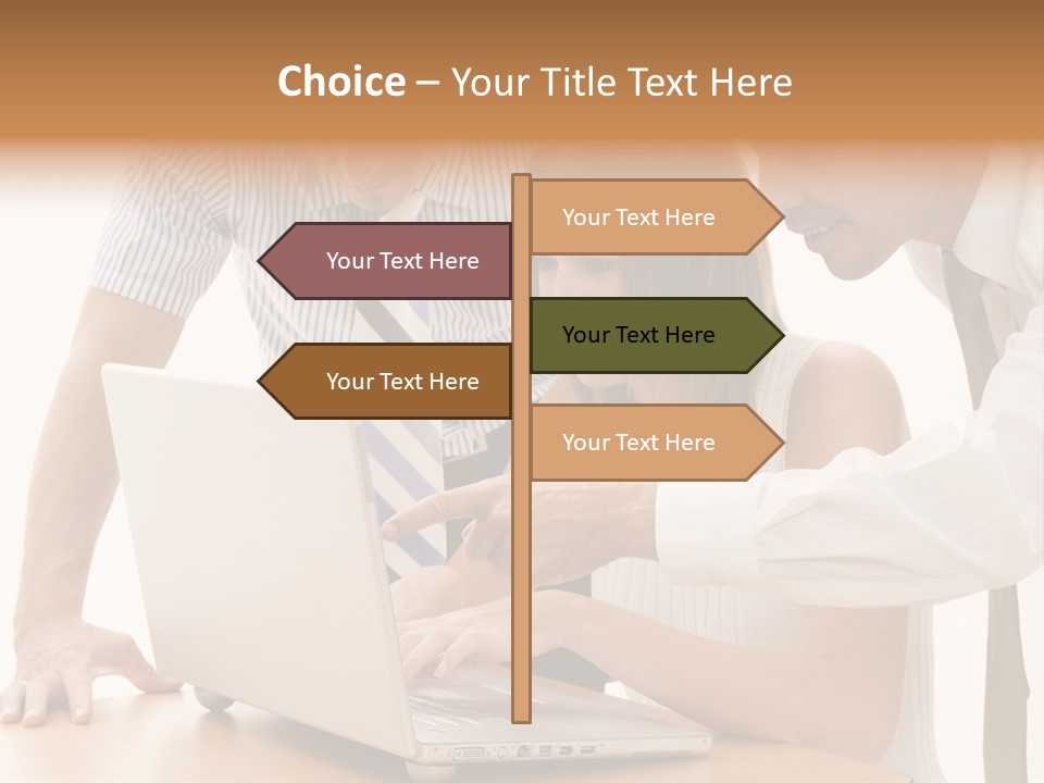 Business Desk Technology PowerPoint Template
