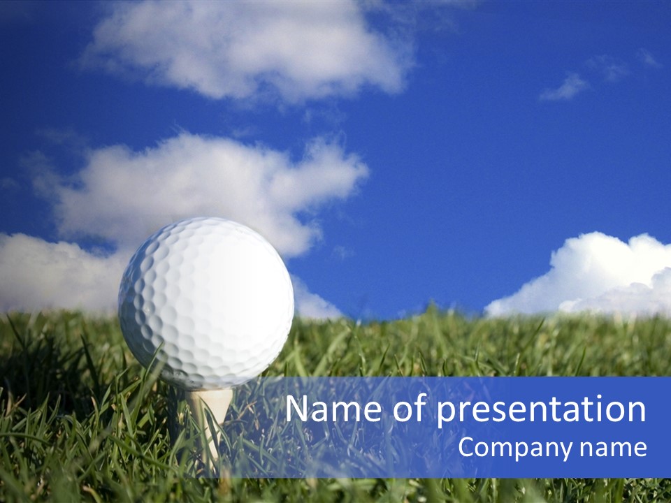 Playing Competition Grass PowerPoint Template