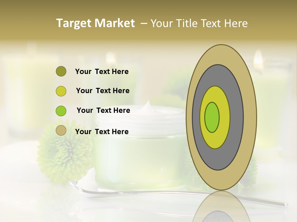 Moisturizing Female Relax PowerPoint Template