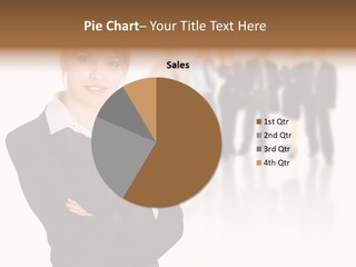 People Businesswoman Vision PowerPoint Template