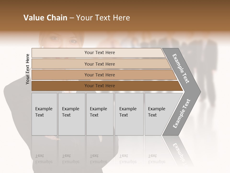 People Businesswoman Vision PowerPoint Template