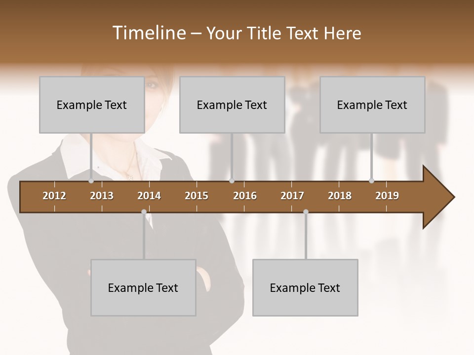 People Businesswoman Vision PowerPoint Template