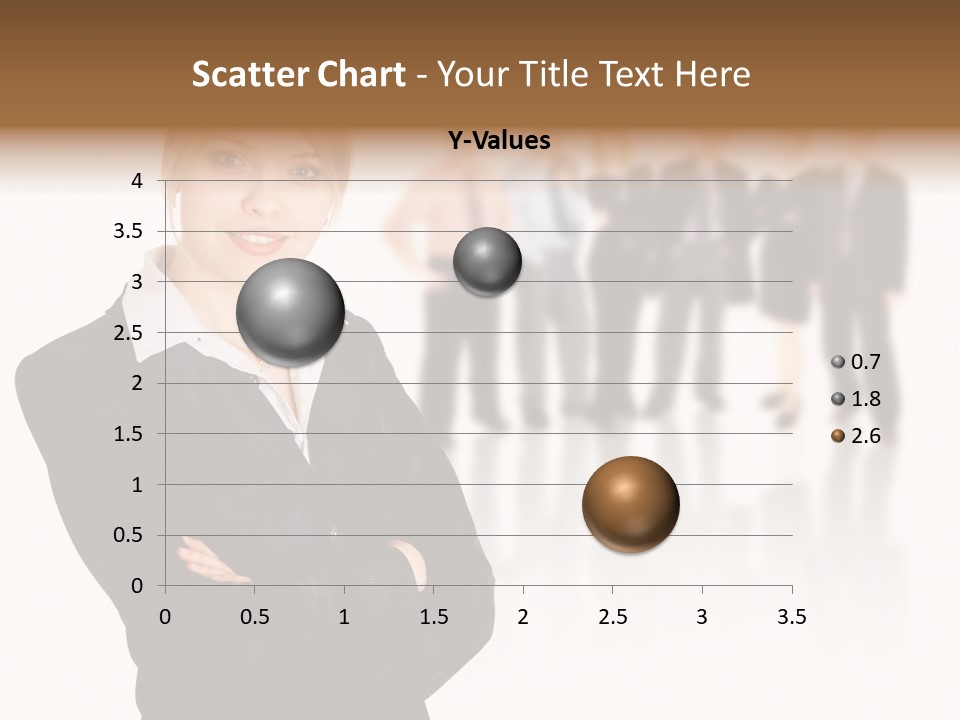 People Businesswoman Vision PowerPoint Template