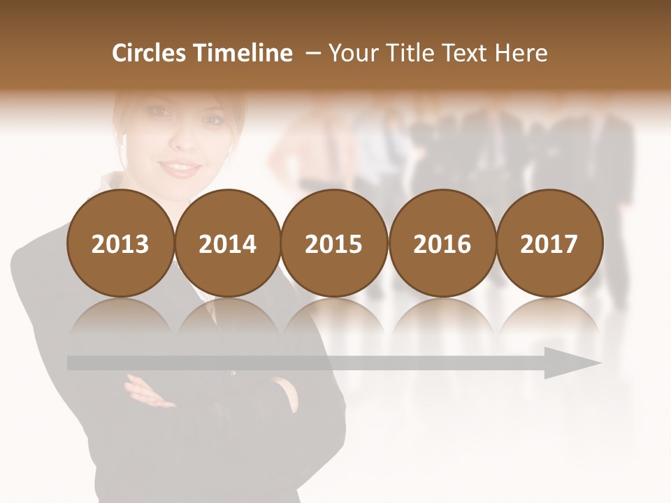 People Businesswoman Vision PowerPoint Template