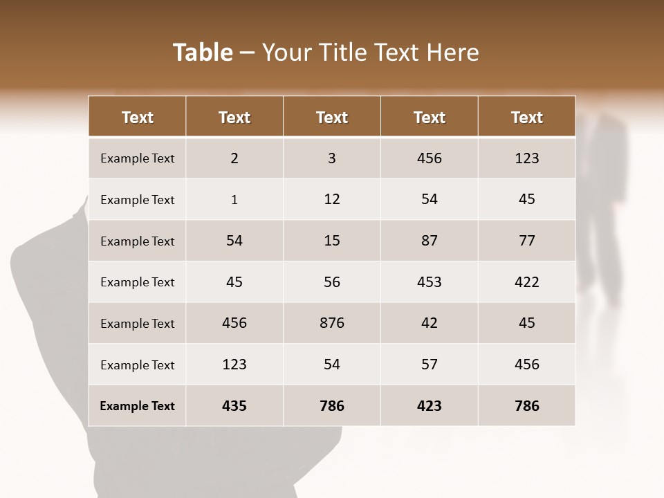 People Businesswoman Vision PowerPoint Template