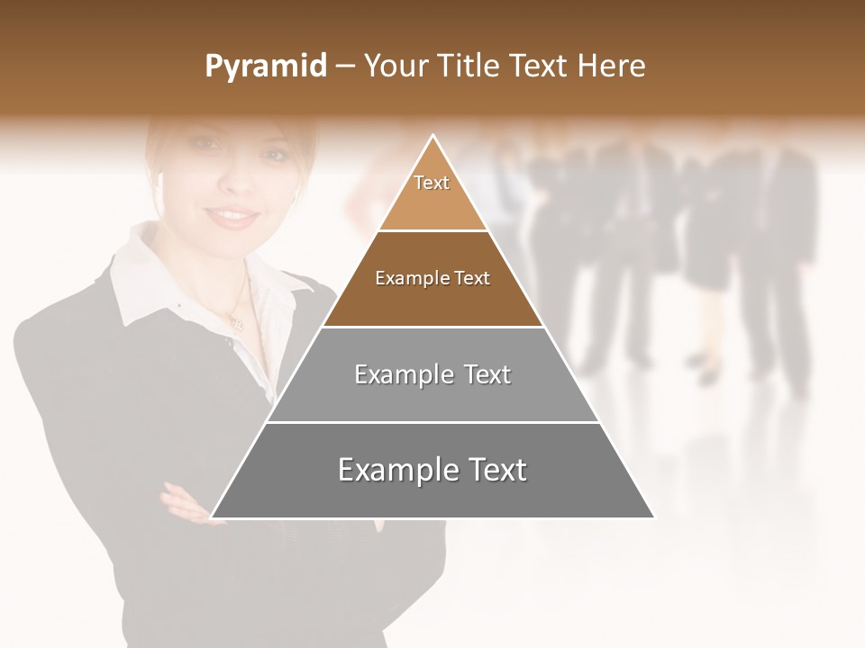 People Businesswoman Vision PowerPoint Template