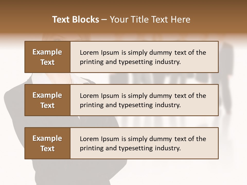 People Businesswoman Vision PowerPoint Template