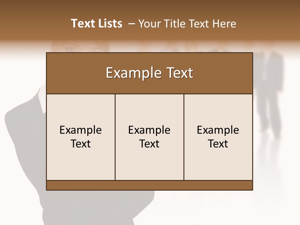 People Businesswoman Vision PowerPoint Template