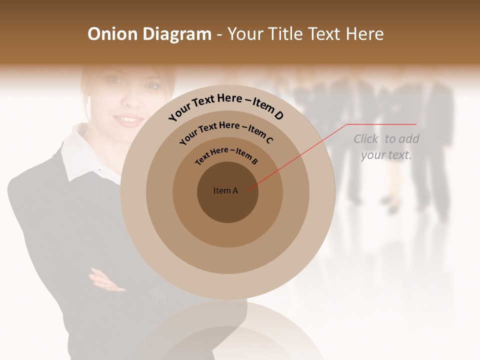 People Businesswoman Vision PowerPoint Template