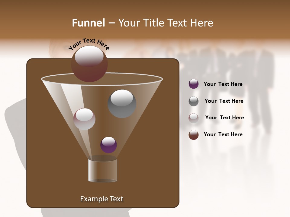 People Businesswoman Vision PowerPoint Template