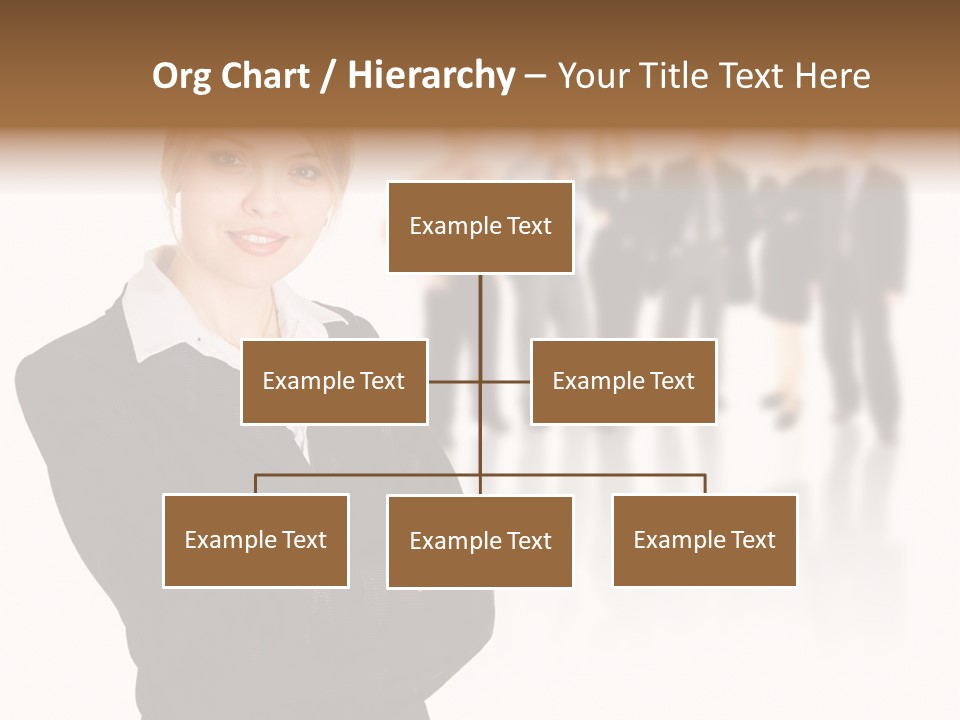 People Businesswoman Vision PowerPoint Template